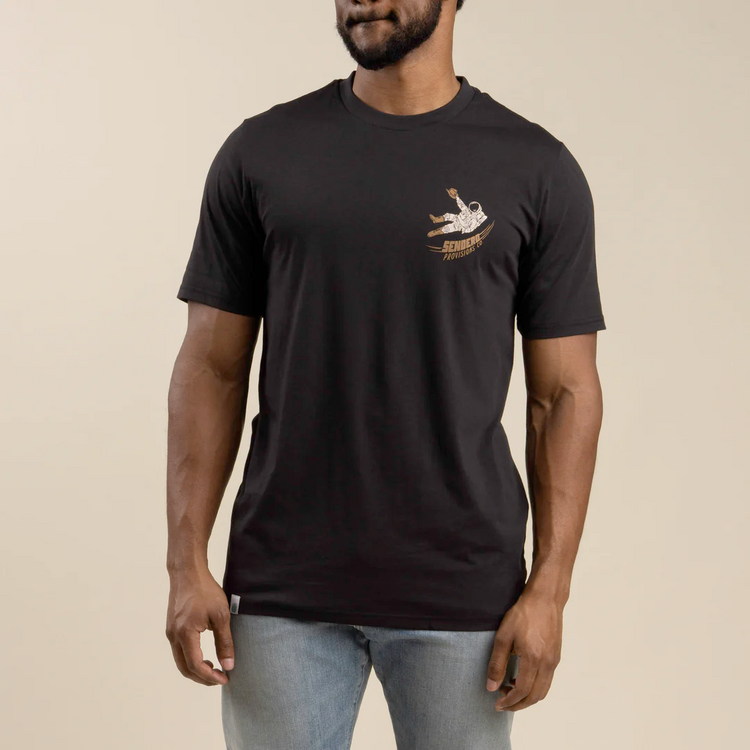 SENDERO Sendero TO SPACE T-SHIRT BLACK