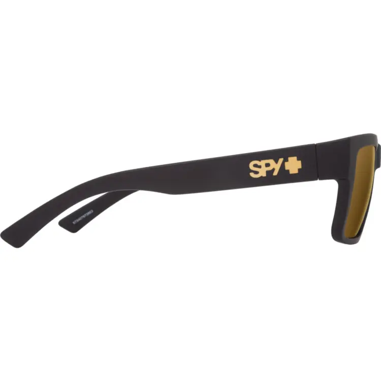 Spy SPY MONTANA Soft Matte Black ­ Happy Bronze Gold Mirror