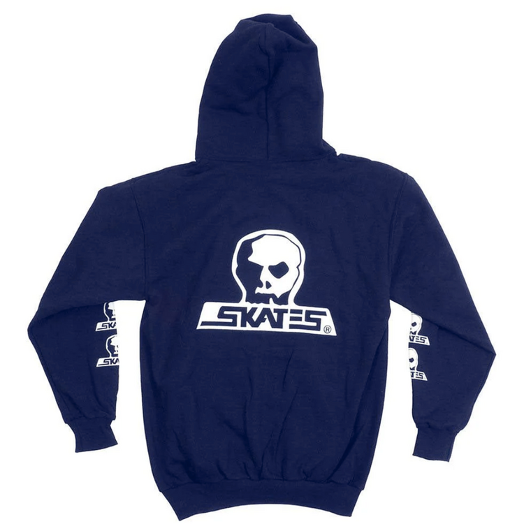 SKULL SKATES SKULL SKATES HOOD SKULL LOGO NAVY