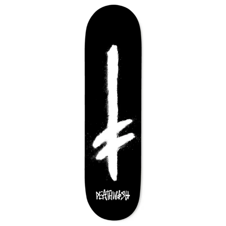 Deathwish DEATHWISH New Gang Logo Deck Black/White 8.25