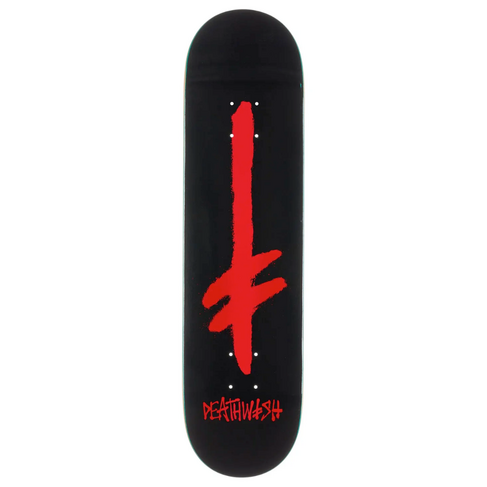 Deathwish DEATHWISH New Gang Logo Deck Black/Red 8.0