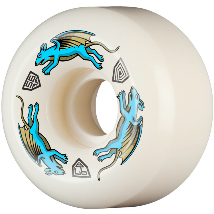 Powell Peralta POWELL PERALTA - DRAGON FORMULA NANO RAT WHEELS AV6 97A BLUE (56MM X 36MM)