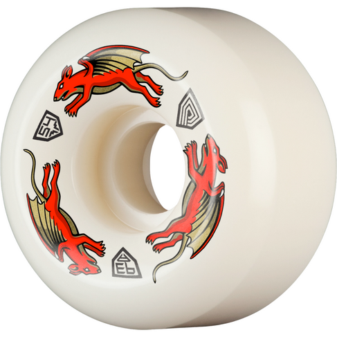 Powell Peralta POWELL PERALTA - DRAGON FORMULA NANO RAT WHEELS AV4 93A RED (54MM X 34MM)