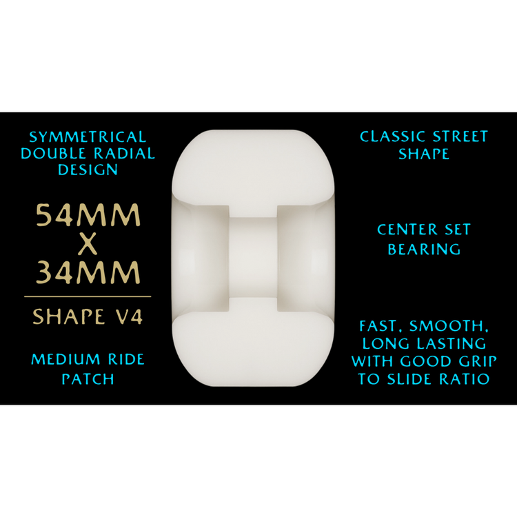 Powell Peralta POWELL PERALTA - DRAGON FORMULA WHEELS V4 97A BLUE (54MM X 34MM)