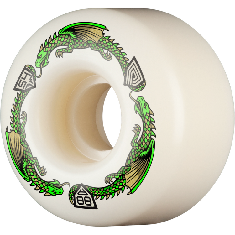 Powell Peralta POWELL PERALTA - DRAGON FORMULA WHEELS V4 88A GREEN (54MM X 34MM)