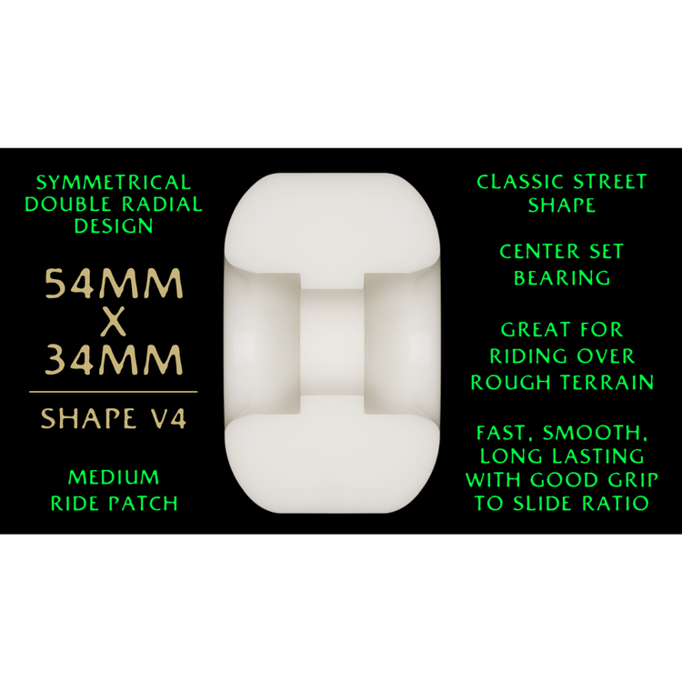 Powell Peralta POWELL PERALTA - DRAGON FORMULA WHEELS V4 88A GREEN (54MM X 34MM)