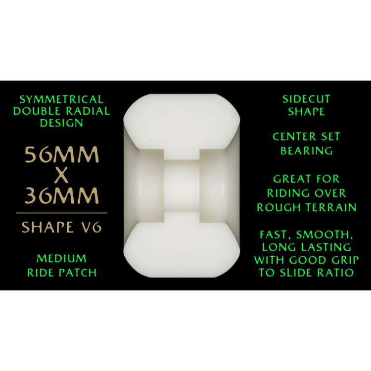 Powell Peralta POWELL PERALTA - DRAGON FORMULA WHEELS V6 88A GREEN (56MM X 36MM)