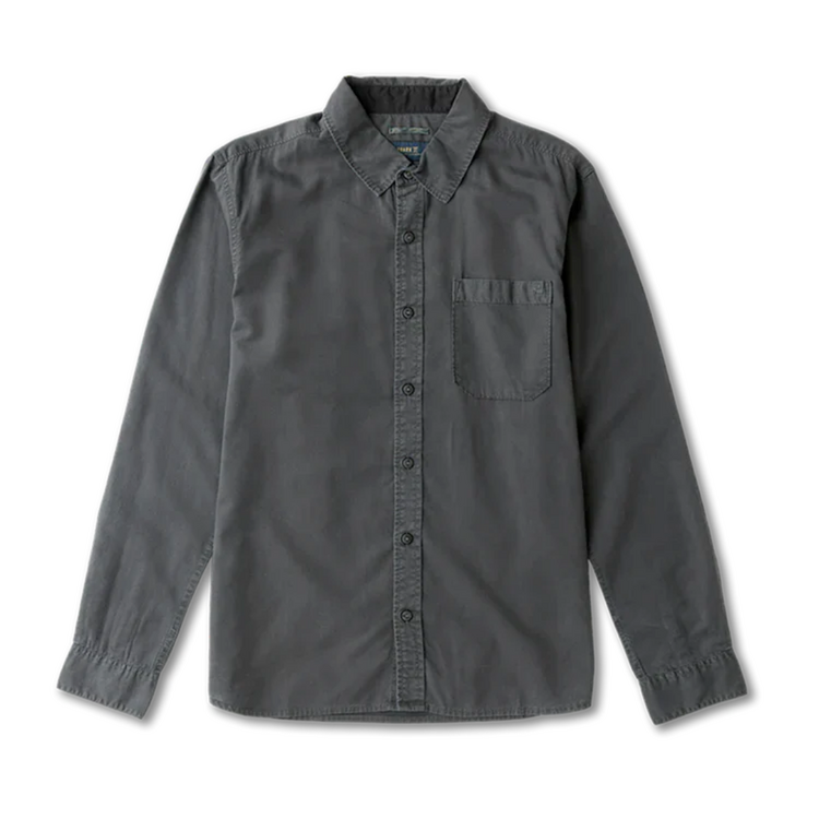Roark Roark MADE TO FADE SS WOVEN WASHED CHARCOAL