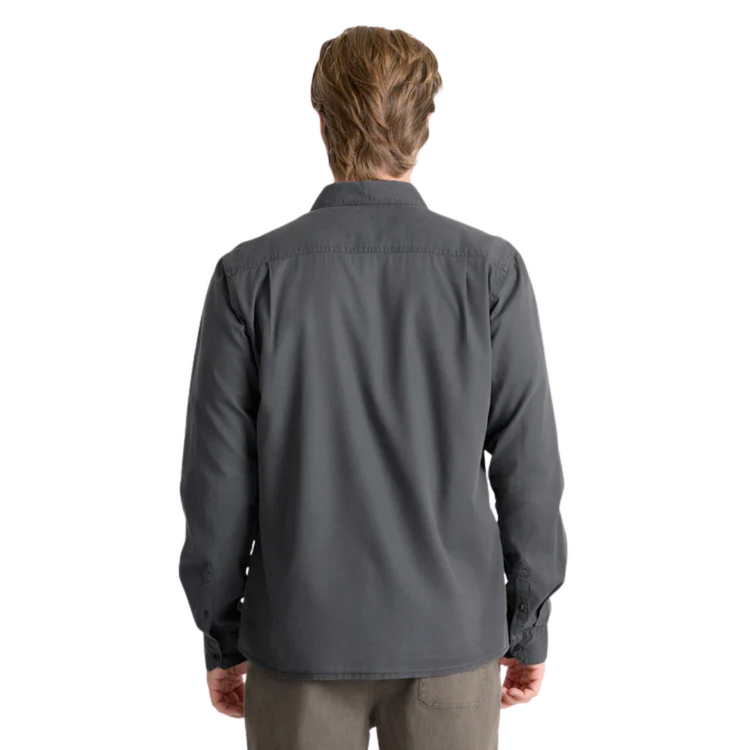Roark Roark MADE TO FADE SS WOVEN WASHED CHARCOAL