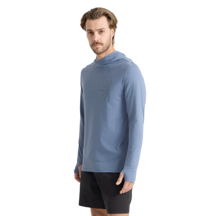 Roark Roark VENTURE LS UPF HOODIE NEPTUNE