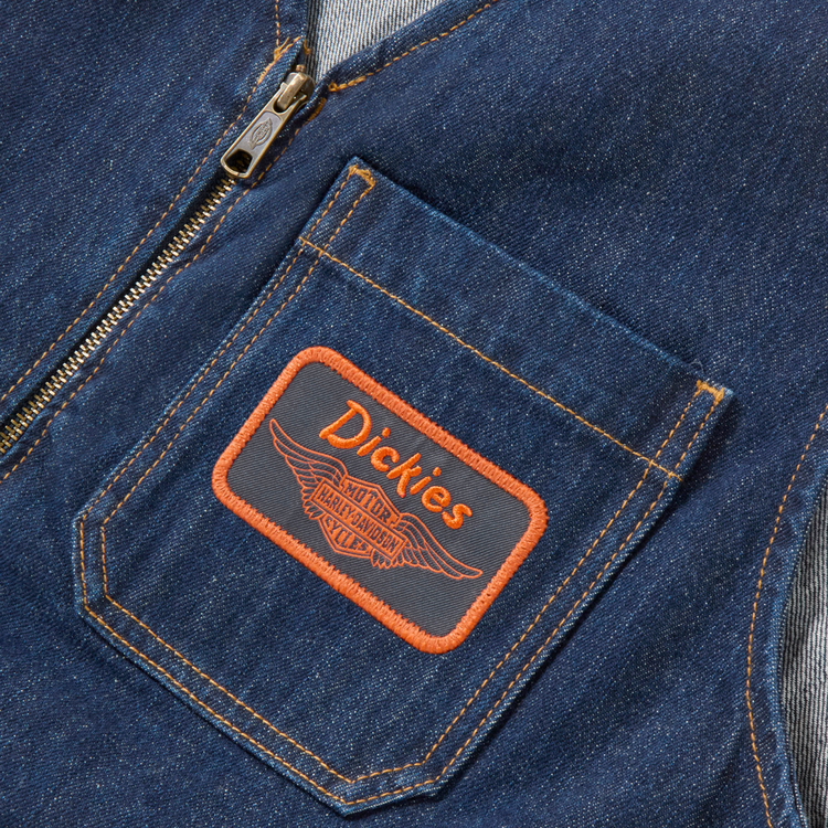 DICKIES DICKIES x HD DENIM VEST RINSED INDIGO BLUE