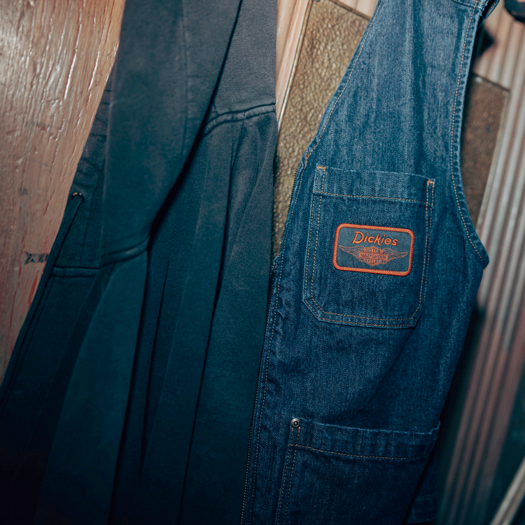 DICKIES DICKIES x HD DENIM VEST RINSED INDIGO BLUE