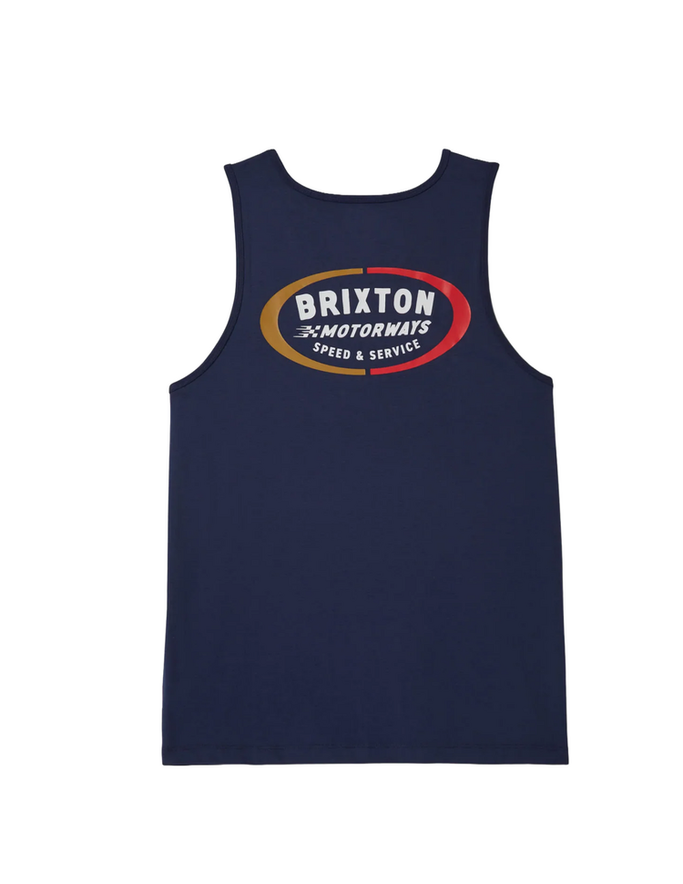 Brixton Brixton RHETT TANK TOP WASHED NAVY