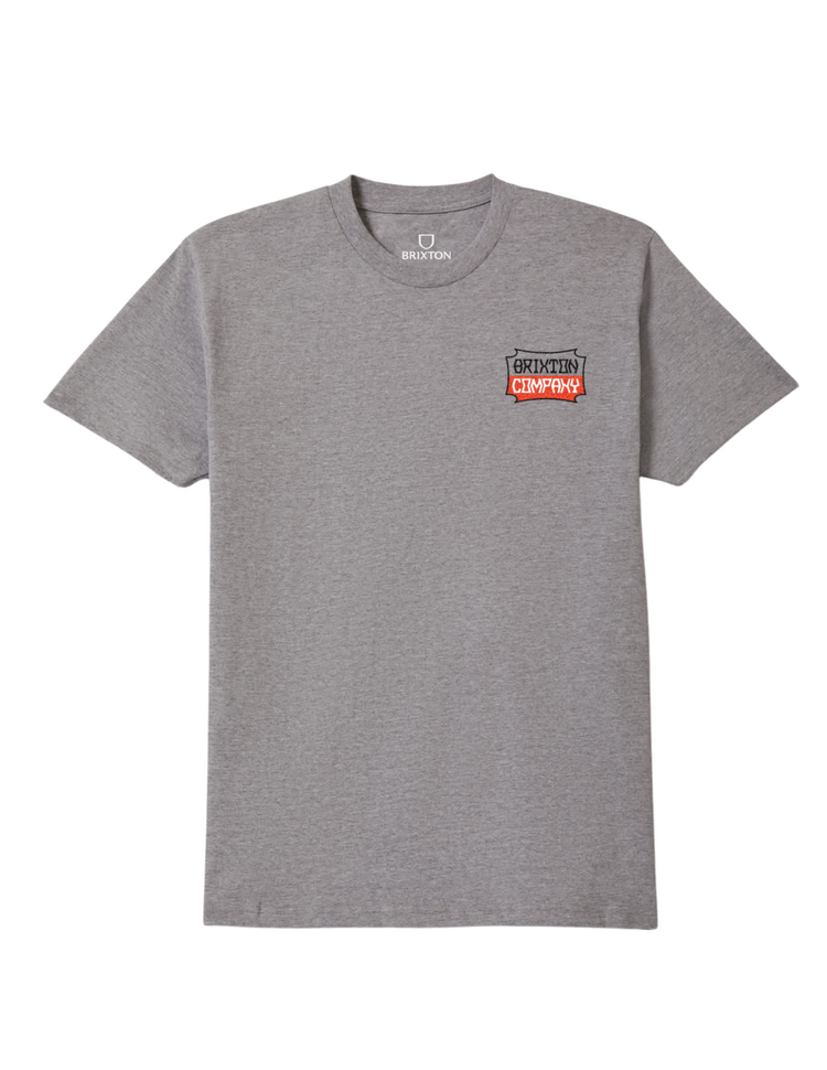 Brixton Brixton PILLAR S/S STD HEATHER GREY
