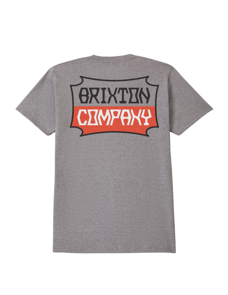 Brixton Brixton PILLAR S/S STD HEATHER GREY