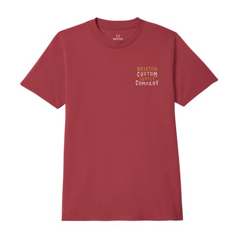 Brixton Brixton WHEATON S/S STT ROBUST RED WORN WASH
