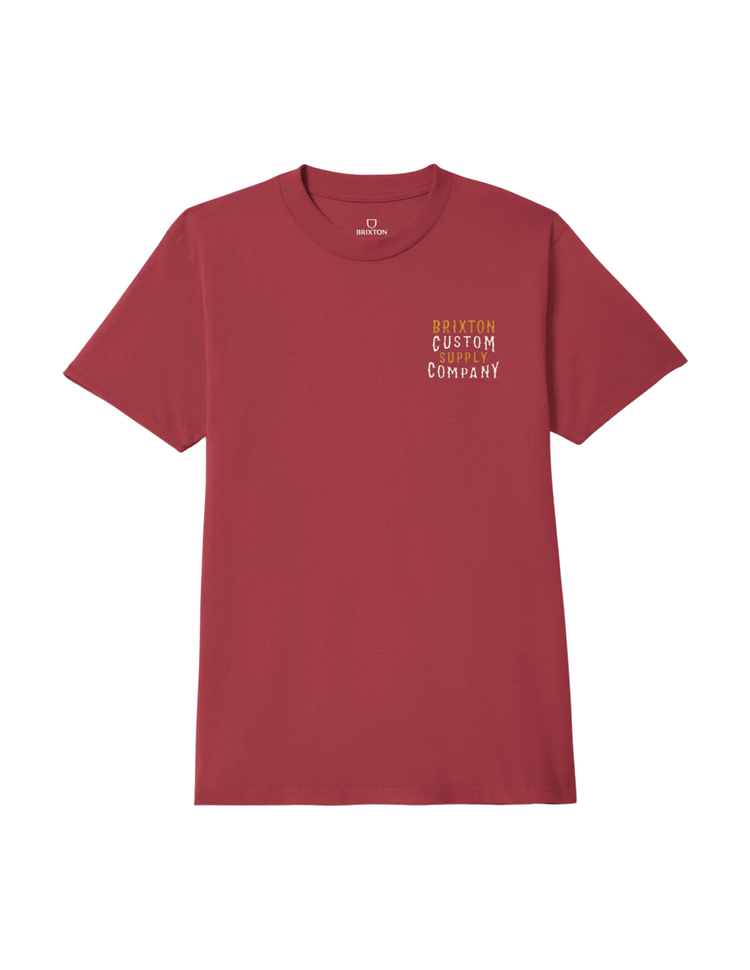 Brixton Brixton WHEATON S/S STT ROBUST RED WORN WASH