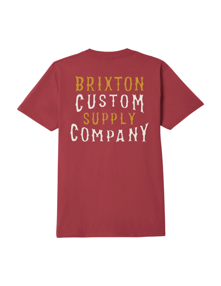 Brixton Brixton WHEATON S/S STT ROBUST RED WORN WASH