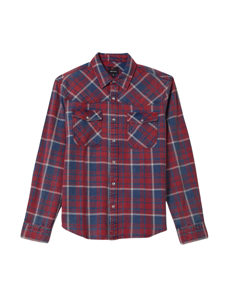 Brixton Brixton WAYLON LW OVERSHIRT DENIM PLAID