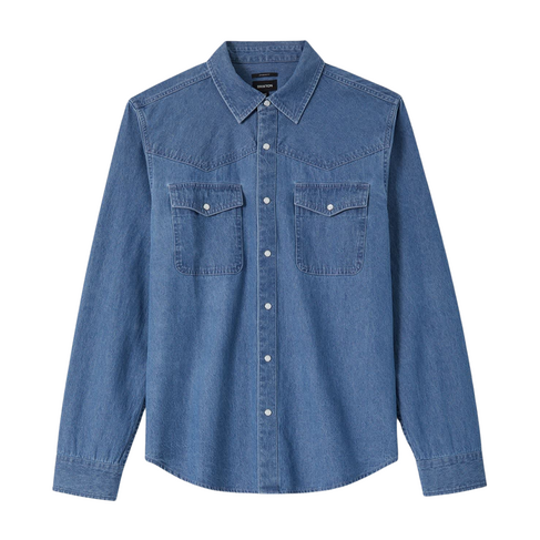 Brixton Brixton WAYLON LW OVERSHIRT MED WASH CHAMBREY