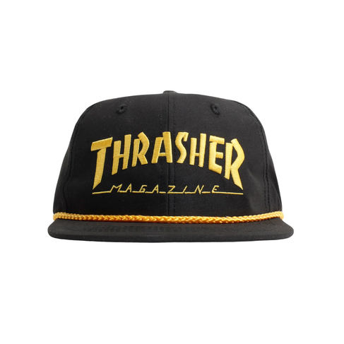 Thrasher THRASHER ROPE SNAPBACK BLACK/YELLOW