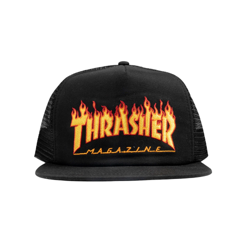 Thrasher THRASHER FLAME LOGO MESH CAP BLACK
