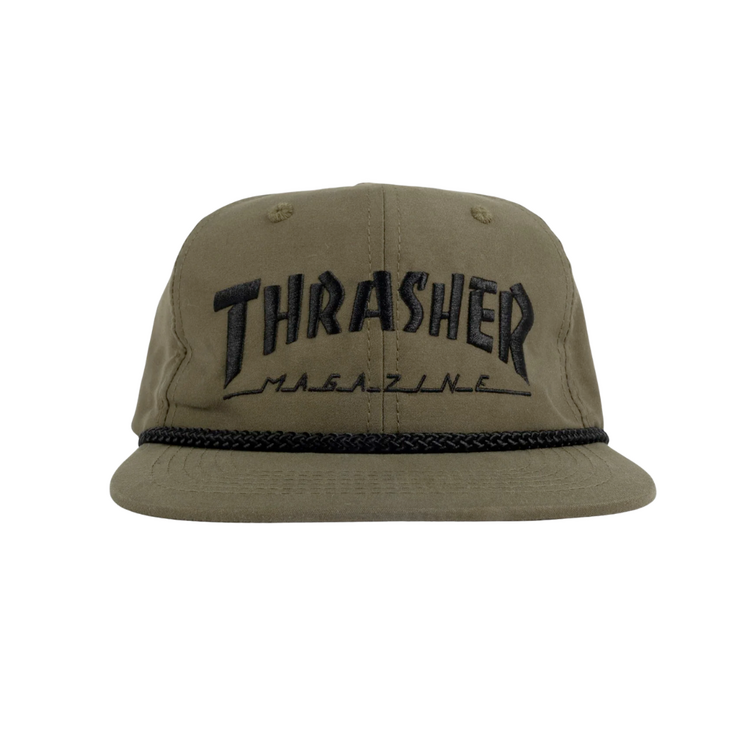 Thrasher THRASHER ROPE SNAPBACK OLIVE/BLACK