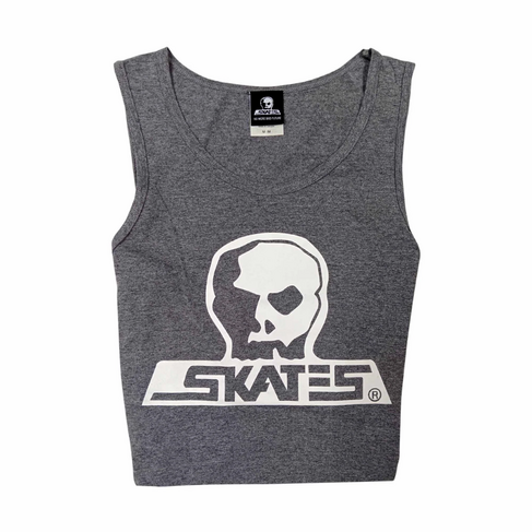 SKULL SKATES SKULL SKATES SKULL TANK BURBS CHARCOAL