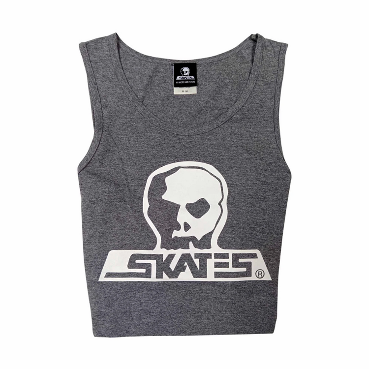 SKULL SKATES SKULL SKATES SKULL TANK BURBS CHARCOAL
