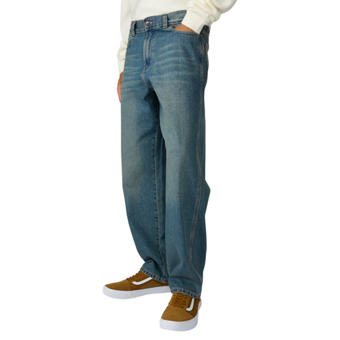DICKIES DICKIES 958 BAGGY TAPERED WORK JEANS KHAKI TINITED BLUE