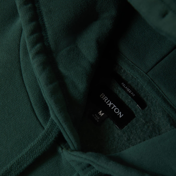 Brixton Brixton PREDATOR RELAXED HOODIE PRIMAL GREEN WORN WASH