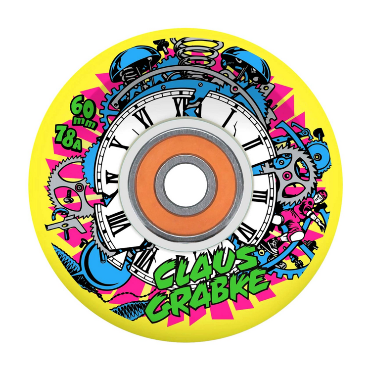 SLIME BALLS SLIME BALLS WHEELS CLAUS GRABKE LUMINESCENCE LIGHT UPS OG SLIME TRANS YEL 78A 60mm