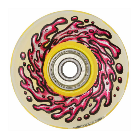SLIME BALLS SLIME BALLS WHEELS LIGHT UPS W/RED AND YEL LED OG  SLIME 78A 60mm