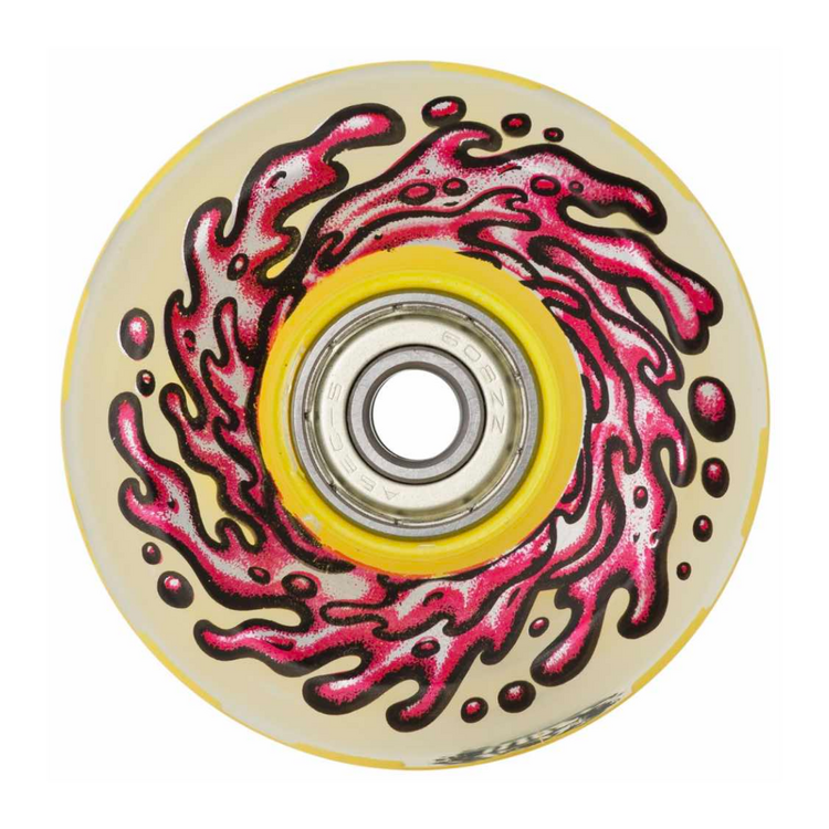 SLIME BALLS SLIME BALLS WHEELS LIGHT UPS W/RED AND YEL LED OG  SLIME 78A 60mm