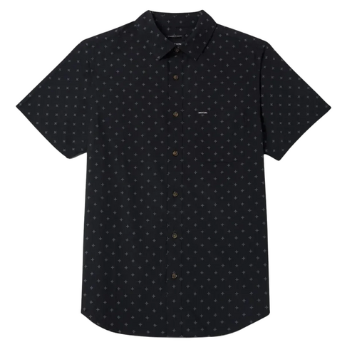 Brixton Brixton CHARTER PRINT S/S WVN FUTURE GREY DIAMOND TILE
