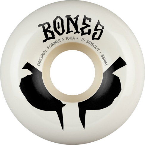 BONES BONES WHEELS - OG V5 SIDECUTS 100A WHITE (53)