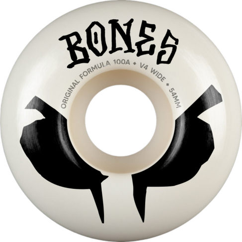 BONES BONES WHEELS - OG V4 WIDES 100A WHITE (54)