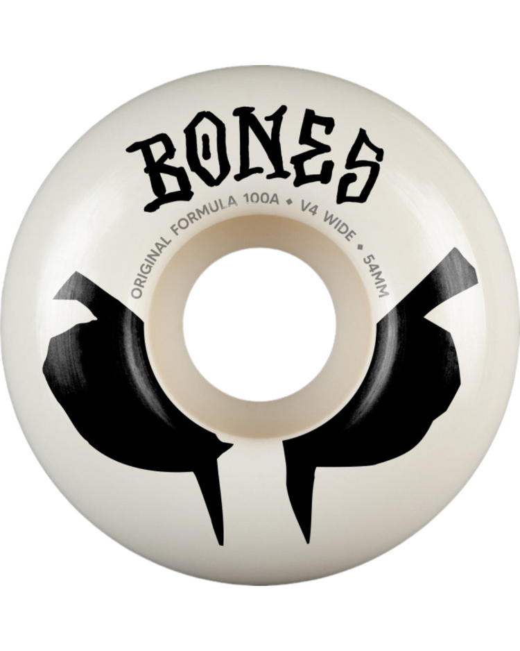 BONES BONES WHEELS - OG V4 WIDES 100A WHITE (54)