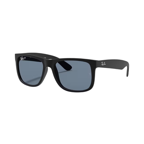 Ray-Ban Ray-Ban JUSTIN RUBBER BLACK W/ DARK BLUE