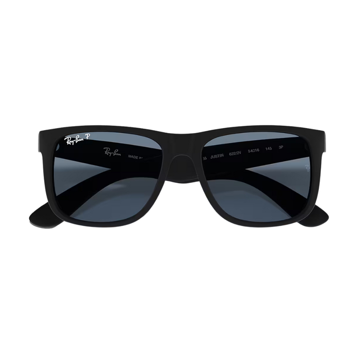 Ray-Ban Ray-Ban JUSTIN RUBBER BLACK W/ DARK BLUE