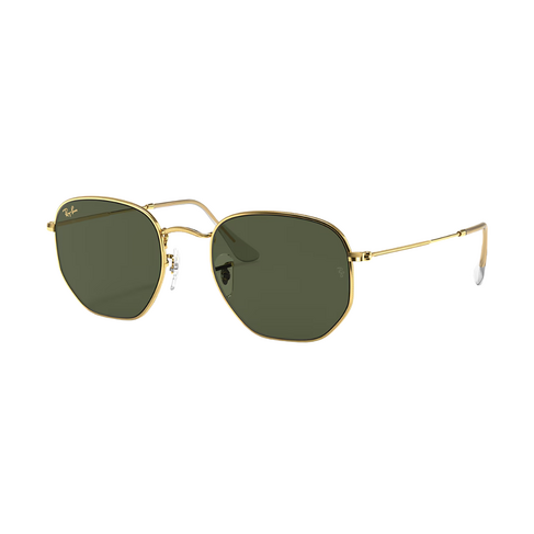 Ray-Ban Ray-Ban HEXAGONAL LEGAND GOLD W/G-15 GREEN
