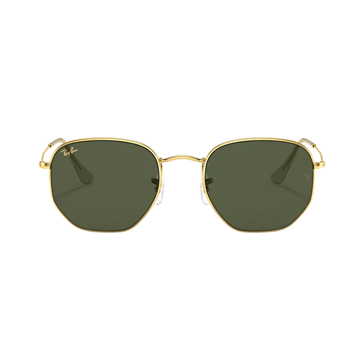 Ray-Ban Ray-Ban HEXAGONAL LEGAND GOLD W/G-15 GREEN