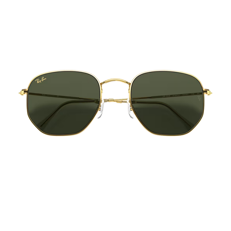 Ray-Ban Ray-Ban HEXAGONAL LEGAND GOLD W/G-15 GREEN