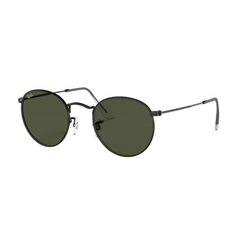 Ray-Ban Ray- Ban ROUND METAL BLACK W/ G-15 GREEN