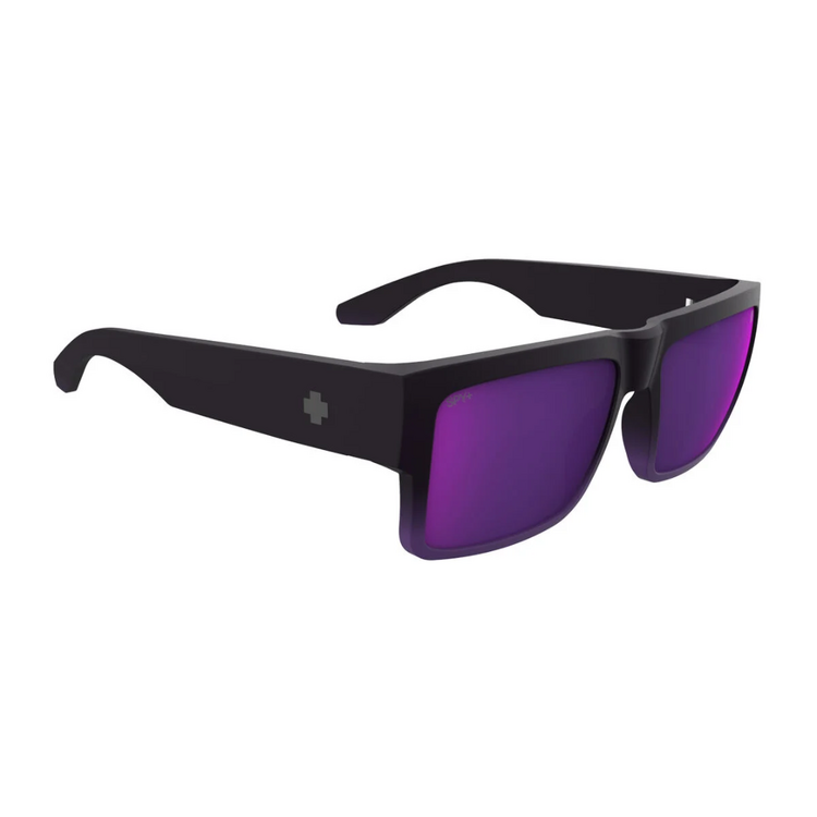 Spy SPY CYRUS Soft Matte Purple Fade Happy Gray Green with Dark Purple Mirror