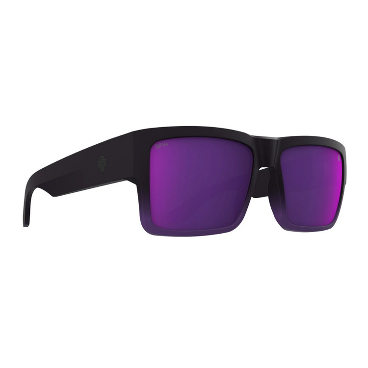 Spy SPY CYRUS Soft Matte Purple Fade Happy Gray Green with Dark Purple Mirror