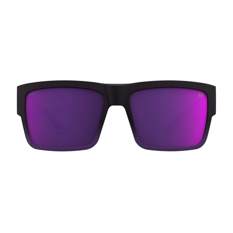 Spy SPY CYRUS Soft Matte Purple Fade Happy Gray Green with Dark Purple Mirror