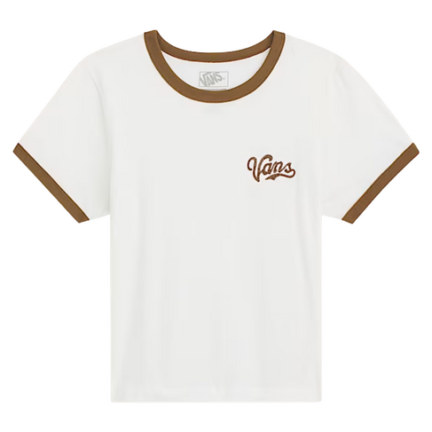 Vans Vans W LEFTY SCRIPT RINGER SS TEE MARSHMALLOW
