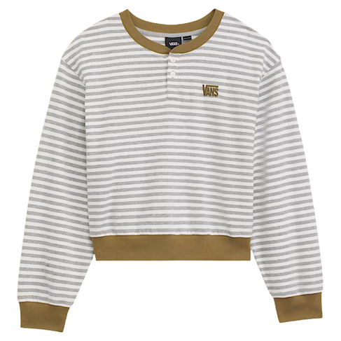 Vans Vans W MOLLY HENLEY PULLOVER MARSHMALLOW-CEMENT HEATHER