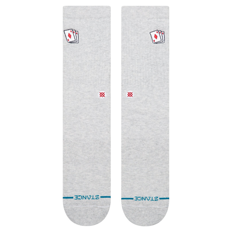 Stance Stance Hit Me Crew Heather Grey
